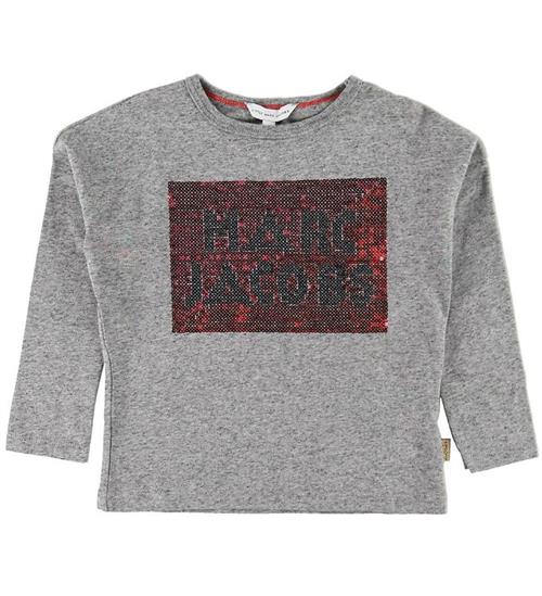 Se Little Marc Jacobs Bluse - GrÃ¥meleret m. Palietter ved KidsWorld