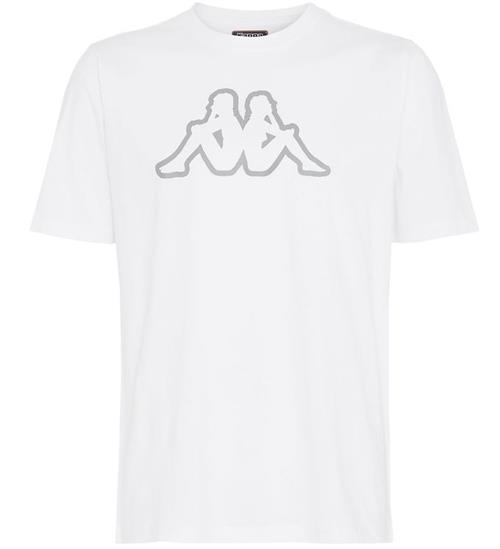 Se Kappa Kappa T-shirt - Logo Cromen - Hvid ved KidsWorld