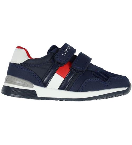 Se Tommy Hilfiger Sko - Low Cut Velcro - Navy ved KidsWorld