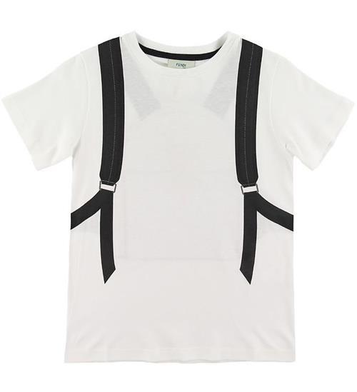 Se Fendi Fendi T-shirt - Hvid m. RygsÃ¦k/Monster ved KidsWorld