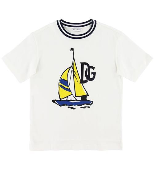 Dolce & Gabbana Dolce & Gabbana T-shirt - Hvid m. BÃ¥d