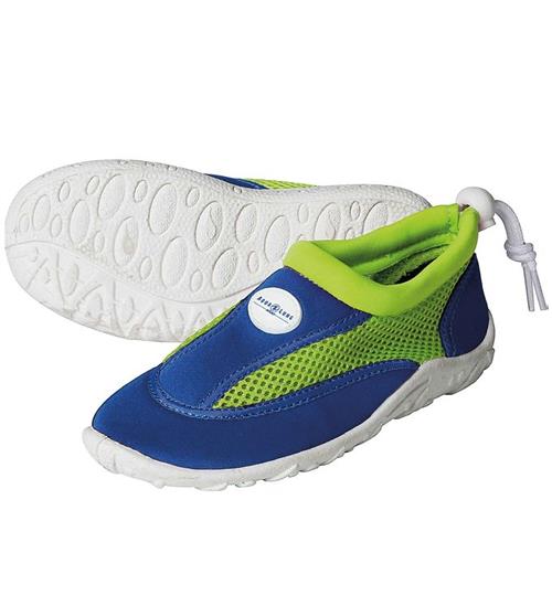 Se Aqua Lung Aqua Lung Badesko - Cancun Jr - Royal Blue/Bright Green ved KidsWorld