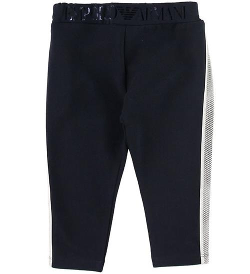 Se Emporio Armani Leggings - Navy/Hvid ved KidsWorld