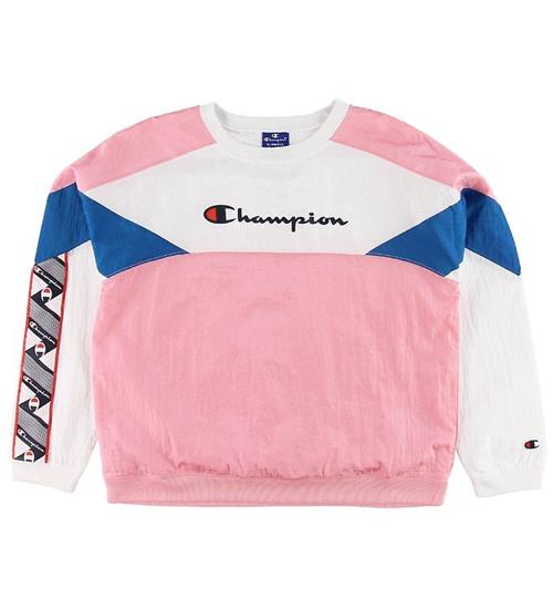 Champion Champion Fashion Sweatshirt - Pink/Hvid/BlÃ¥