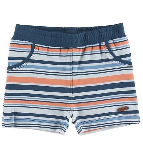 Minymo Shorts - Insignia Blue m. Striber