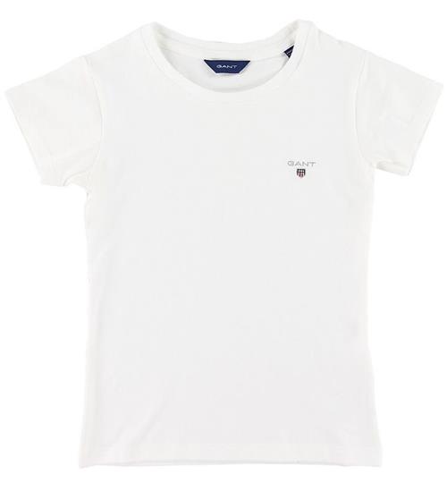 Se GANT GANT T-shirt - Original Fitted - Hvid ved KidsWorld