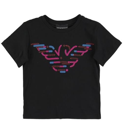 Emporio Armani Emporio Armani T-shirt - Sort m. Pailletter