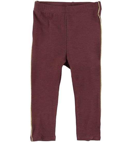 Se Soft Gallery Leggings - Baby Paula - Oxblood Red ved KidsWorld