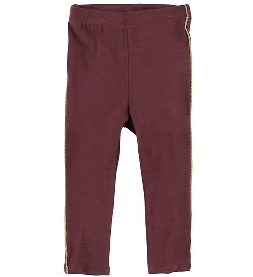 Se Soft Gallery Leggings - Paula - Oxblood Red ved KidsWorld