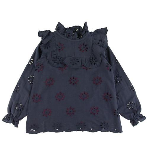 Se Soft Gallery Bluse - Gaxine - Anthracite m. Blomster ved KidsWorld