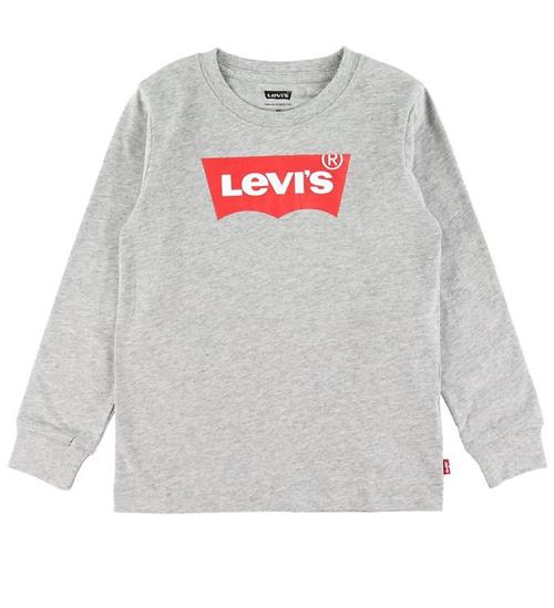 Se Levis Bluse - Batwing - Grey Heather m. Logo ved KidsWorld