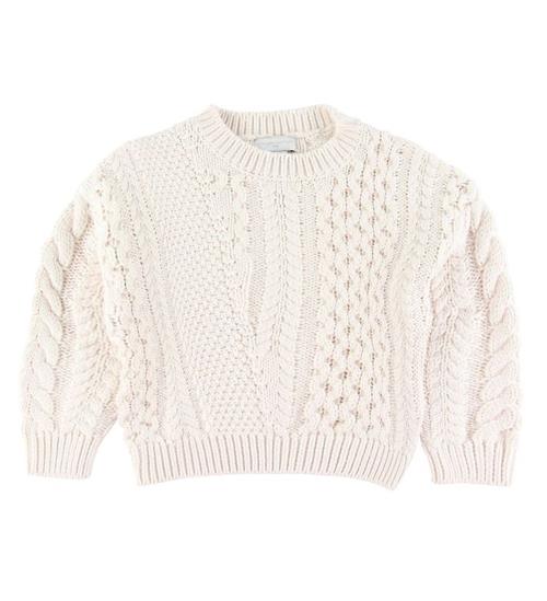 Se Stella McCartney Kids Stella McCartney Kids StriktrÃ¸je - Uld/Bomuld - Rosa ved KidsWorld