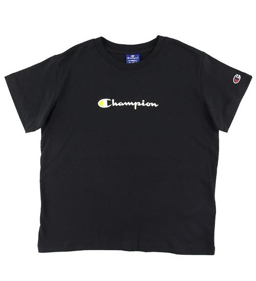 Se Champion Champion Fashion T-shirt - Sort m. Logo ved KidsWorld