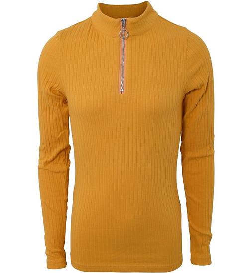 Hound Hound Bluse - Zip - Dusty Yellow