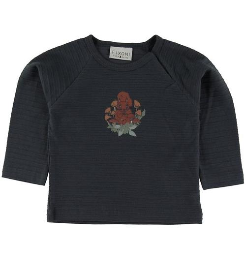 Se Fixoni Bluse - Charcoal m. Egern ved KidsWorld