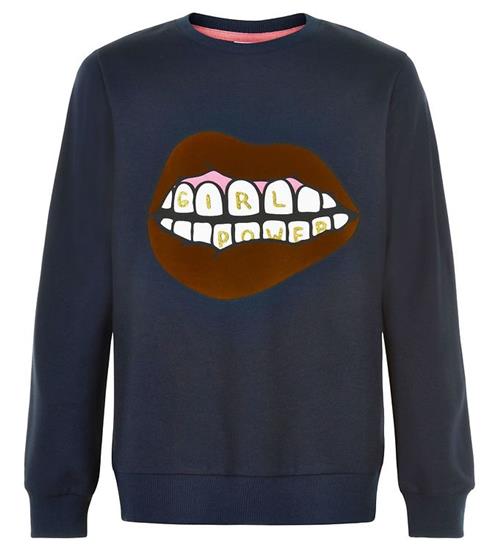 Se The New Sweatshirt - Elexa - Navy Blazer m. Print ved KidsWorld