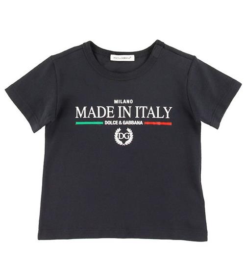 Dolce & Gabbana Dolce & Gabbana T-shirt - DNA Jr - Navy m. Print