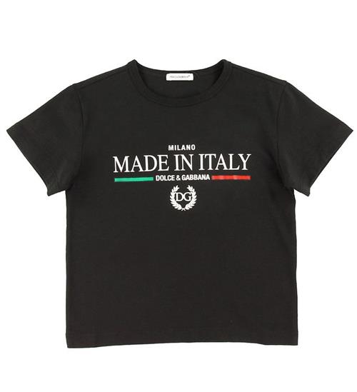 Dolce & Gabbana Dolce & Gabbana T-shirt - DNA Jr - Sort m. Print