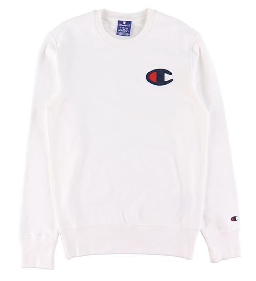 Se Champion Champion Fashion Sweatshirt - Hvid m. Logo ved KidsWorld