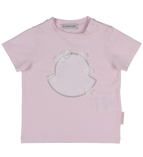 Moncler Moncler T-shirt - Rosa m. Mesh/Tyl