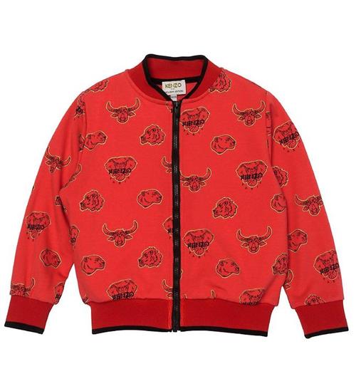 Se Kenzo Kenzo Cardigan - Exclusive Edition - Bright Red/Sort m. Kenzos D ved KidsWorld