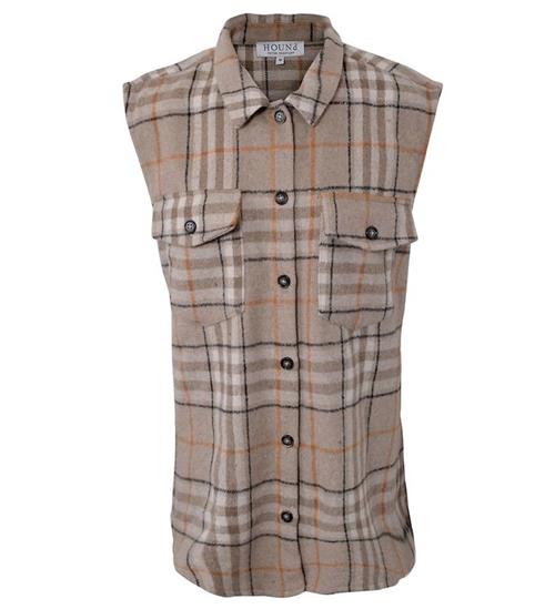 Se Hound Hound Vest - Plaid - Sand m. Tern ved KidsWorld