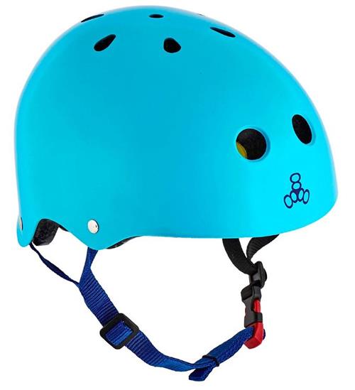 Se Triple Eight Triple Eight Hjelm - Dual Certified MiPS - Hyper Blue Matte ved KidsWorld