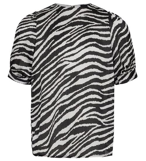 Sofie Schnoor Petit by Sofie Schnoor T-shirt - Sort/Hvid m. Zebraprint