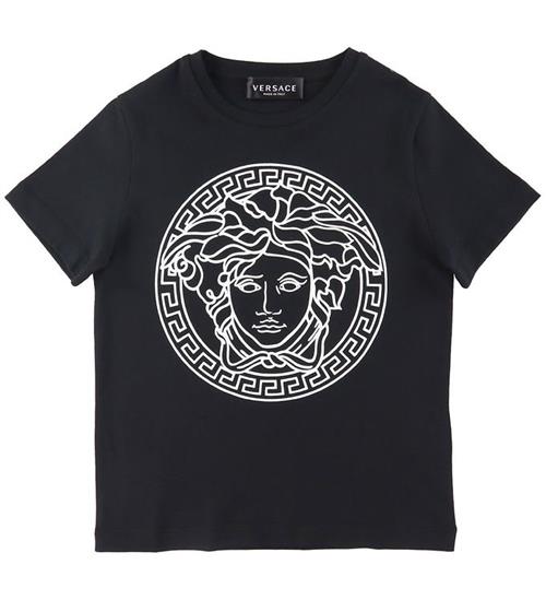 Se Versace T-shirt - Medusa - Sort/Hvid ved KidsWorld