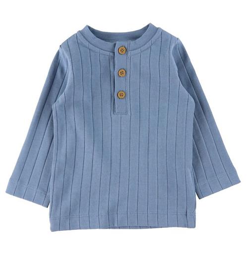 Se Fixoni Bluse - Rib - Faded Denim ved KidsWorld