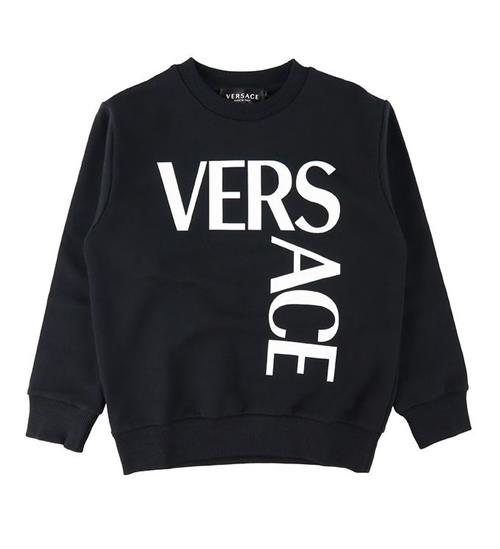 Versace Versace Sweatshirt - Logo - Sort/Hvid