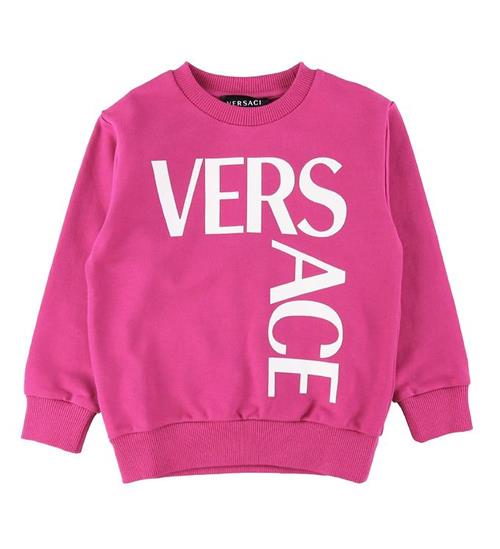 Versace Versace Sweatshirt - Logo - Fuchsia/Hvid