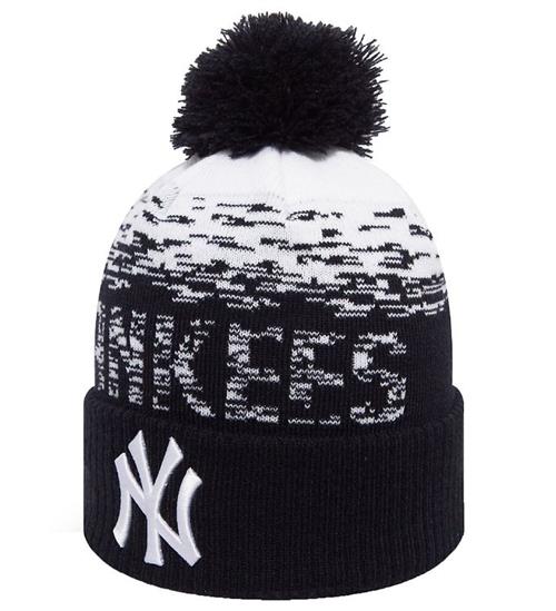 New Era New Era Strikhue m. Kvast - New York Yankees - Sort/Hvid