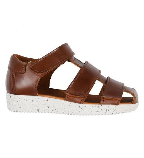 Se Nature Nature Sandaler - Birk Pull Up Leather - Tobacco ved KidsWorld