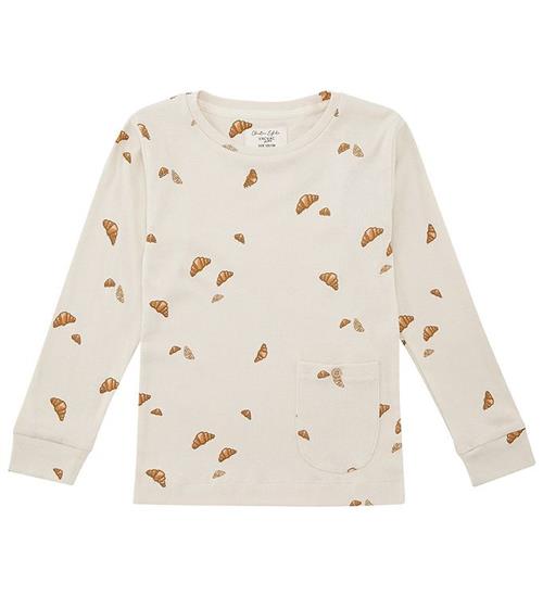 Se VACVAC Bluse - Ello - Rib - Mini Croissant love ved KidsWorld