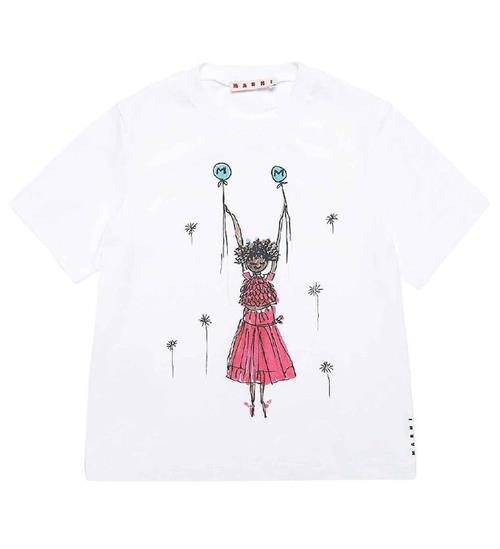 Marni Marni T-shirt - Hvid m. Print