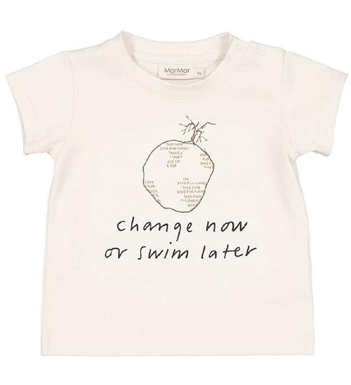 Se MarMar MarMar T-shirt - Charity - Off White m. Print ved KidsWorld