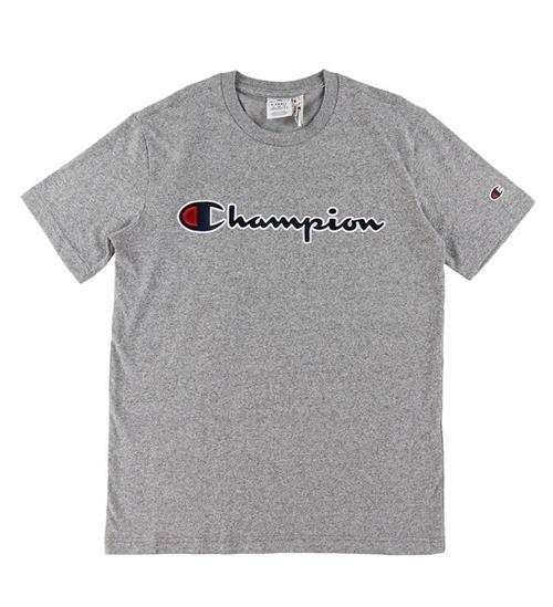 Se Champion Fashion T-shirt - GrÃ¥ m. Logo ved KidsWorld