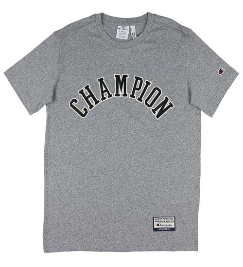 Se Champion Fashion T-Shirt - Collegiate - GrÃ¥meleret ved KidsWorld