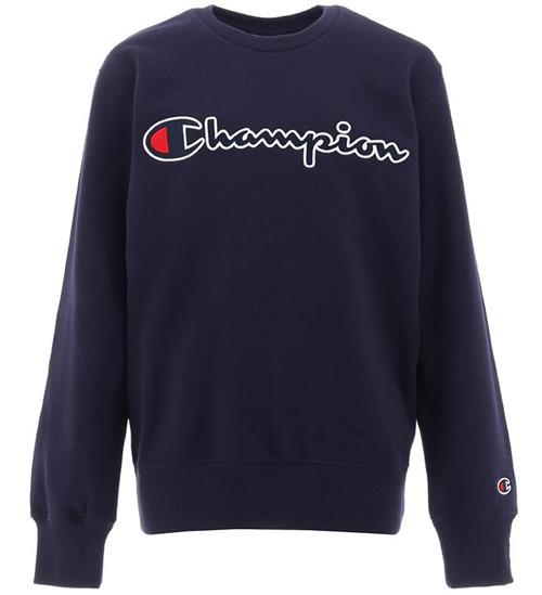 Se Champion Champion Fashion Sweatshirt - BlÃ¥ m. Logo ved KidsWorld