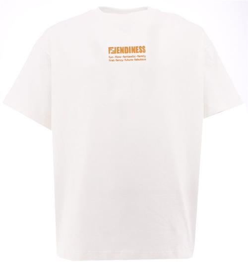 Fendi Fendi T-shirt - Hvid m. Orange