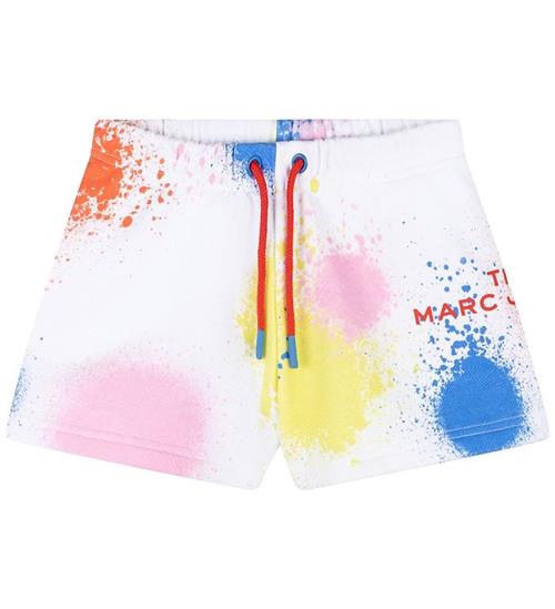 Little Marc Jacobs Sweatshorts - Hvid m. Malerpletter