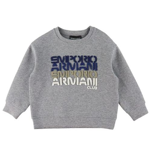 Se Emporio Armani Emporio Armani Bluse - GrÃ¥meleret m. Tekst ved KidsWorld