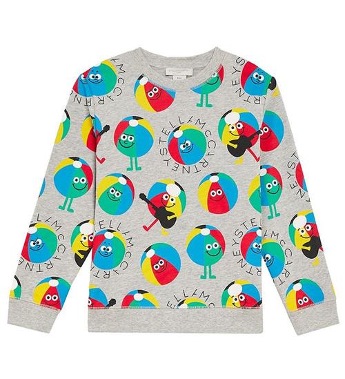 Stella McCartney Kids Stella McCartney Kids Sweatshirt - GrÃ¥meleret m. Badebolde