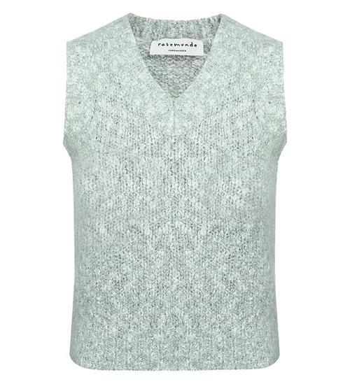 Se Rosemunde Rosemunde Vest - Alpaka/Uld - Pastel Mint Melange ved KidsWorld