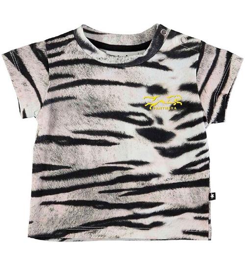 Se Molo Molo T-shirt - Emilio - Tiger White ved KidsWorld