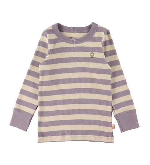 Se Katvig Bluse - Lilla/Beige Stribet ved KidsWorld