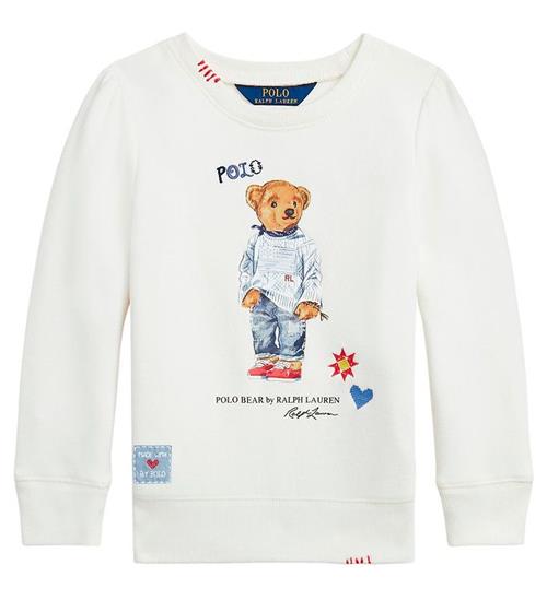 Polo Ralph Lauren Polo Ralph Lauren Sweatshirt - Classics - Hvid m. Bamse