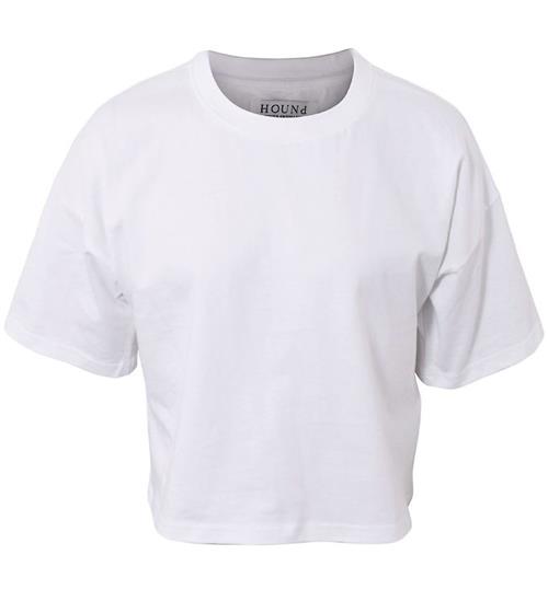 Se Hound Hound T-shirt - Crop - White ved KidsWorld