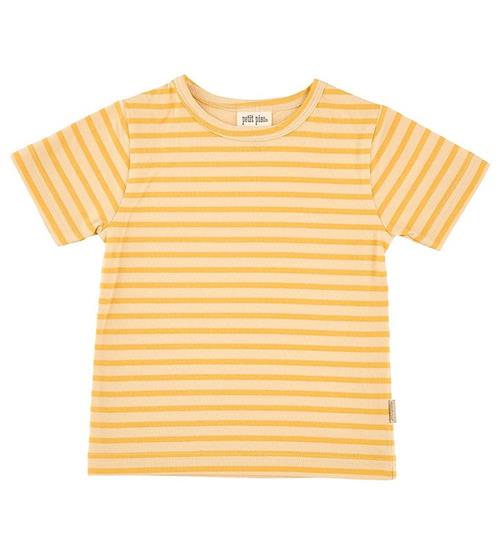 Se Petit Piao Petit Piao T-shirt - Baggy - Yellow Sun Striped ved KidsWorld